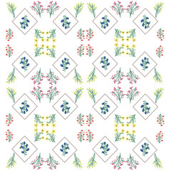seamless pattern with flowers