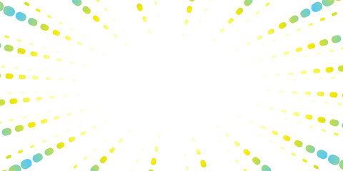 ドットのポップな集中線のイラスト素材