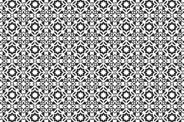 Arabic line ornament with geometric shapes pattern background