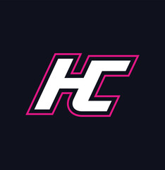 HC merged logo with mascot style pink outline merged marketing logo