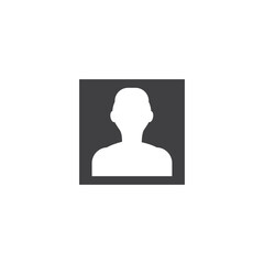 Fototapeta premium User avatar icon, profile flat design illustration