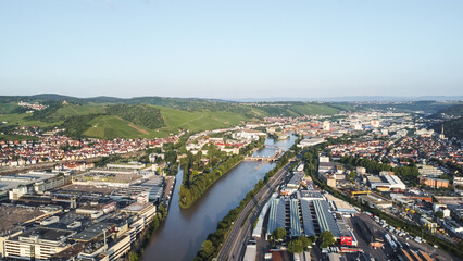 Industriegebiet am Neckarpark in Stuttgart