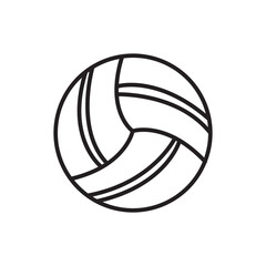 Sports Volleyball Icon Ideal for Beach and Athletic Illustrations