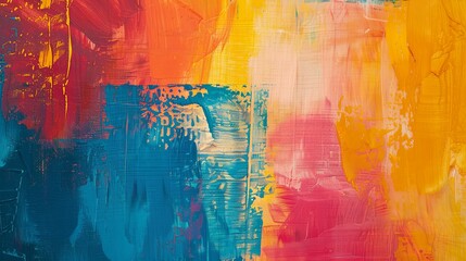 Vibrant Canvas of Abstract Color Explosions