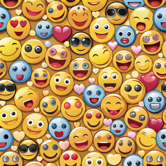 cheerful solid emoji background vector illustration