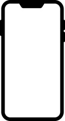 Mobile Phone Screen Icon Illustration