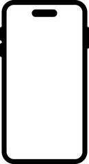 Mobile Phone Screen Icon Illustration