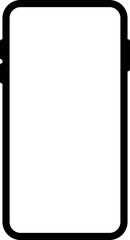 Mobile Phone Screen Icon Illustration