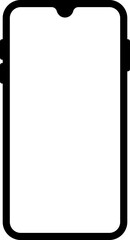 Mobile Phone Screen Icon Illustration