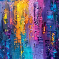 Vibrant Canvas of Abstract Color Explosions