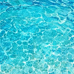 Obraz premium Turquoise Pool Water Background, Summer Background, Sunlight Reflections, Sparkling Ripples, Swimming Pool Texture Background