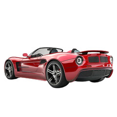 Obraz premium red sports car isolated on a transparent background