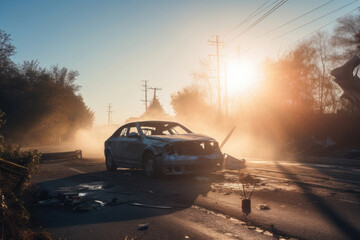 自動車, 乗り物, スクラップ, 壊れた車, 破壊, 故障, 事故, 交通事故, Automobile, Vehicle, Scrap, Broken Car, Destruction, Breakdown, Accident, Traffic Accident