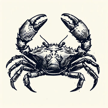 recommend clip art: Illustration grunge crab                                  