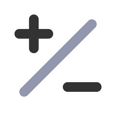 Obraz premium plus and minus