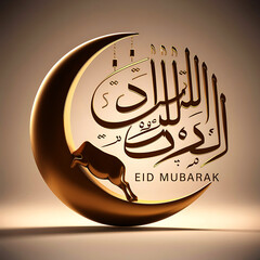 Happy Eid Al Adha Mubarak Muslim holiday islamic decoration background
