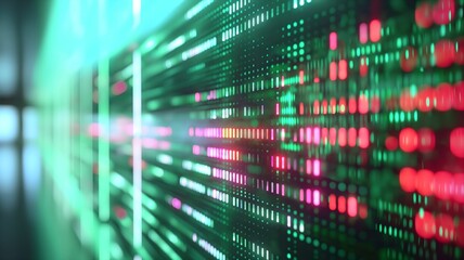 A stylized photograph of a digital screen 