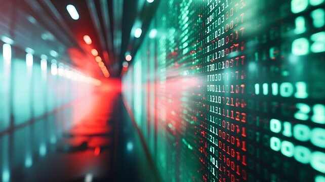 A stylized photograph of a digital screen 