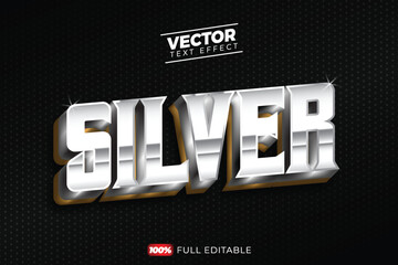 Silver text effect