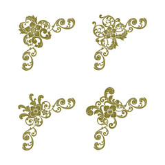 Classic Vitage Wedding Vector Ornaments Frames Separator Elements Classic Vintage Wedding Invitation Hand Drawn