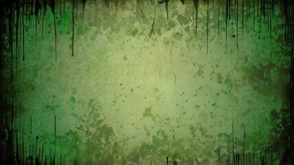 Fototapeta premium Grungy Green Paint Splatter Design