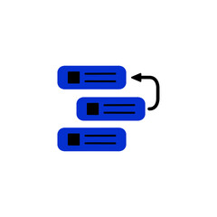 backlog development data icon symbol simple design element, eps vector illustration