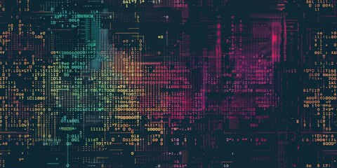 program code front view background