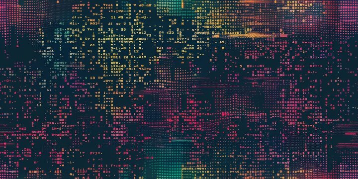 program code front view background