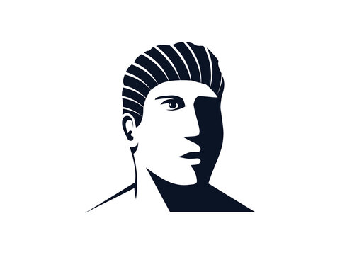 Man face silhouette 