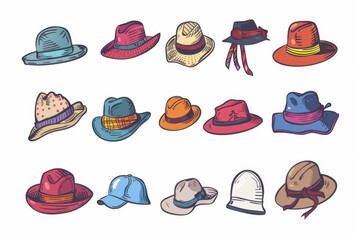 Hat icon, headdress symbol, cap sign, sketched bonnet silhouette, fedora shape, bowler, trilby