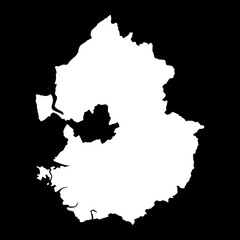 Obraz premium Gyeonggi province map, province of South Korea. Vector illustration.