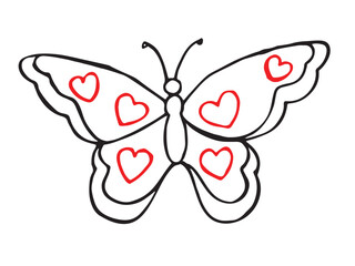 Butterfly Sketch Vector Art, Icons, and Graphics
