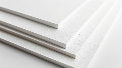 Close up of white foam board displaying plastic material texture suitable for background images or decor