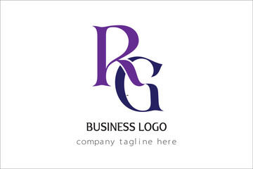 RG Letter Logo design for business