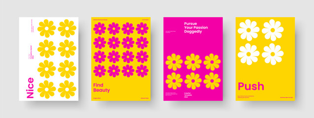 Fototapeta premium Modern Business Presentation Layout. Isolated Banner Template. Geometric Flyer Design. Background. Report. Brochure. Poster. Book Cover. Portfolio. Advertising. Newsletter. Pamphlet. Brand Identity