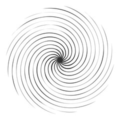 Spiral circle png sticker, transparent background