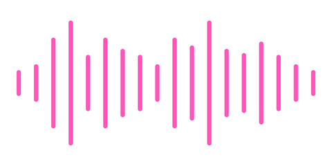 Sound wave png sticker, transparent background