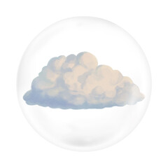 Cloud png      sticker, bubble design transparent background