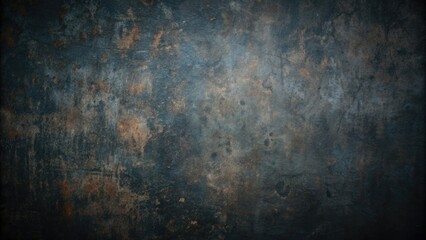 Fototapeta premium an aged and weathered wall, made in a combination of dark and rusty tones. Frayed texture and color variations create a rich, atmospheric backdrop