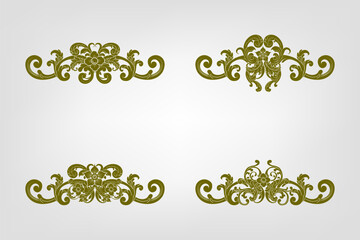 Classic Vitage Wedding Vector Ornaments Frames Separator Elements Classic Vintage Wedding Invitation Hand Drawn