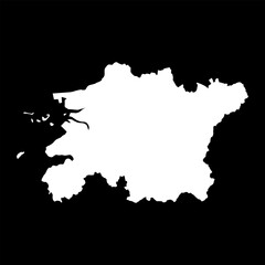 North Jeolla map, province of South Korea. Vector illustration.