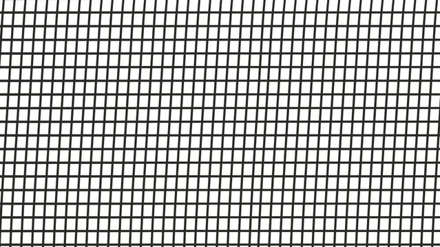 Animation of a mesh or checkered texture that moves across the horizon.