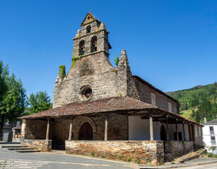 Church of Santa Maria de San Antolin de Ibias. Asturias, Spain.