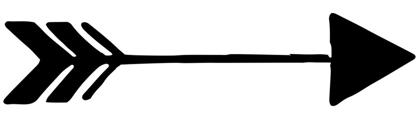 Elegant long right arrow illustration. Arrow vector design. Long arrow illustration.