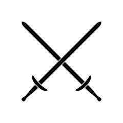 Sword icon vector. saber illustration sign. weapon symbol. steel logo.