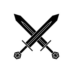 Sword icon vector. saber illustration sign. weapon symbol. steel logo.