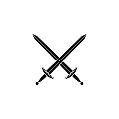 Sword icon vector. saber illustration sign. weapon symbol. steel logo.