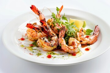 Scrumptious Grilled BBQ Shrimp with French Bread Halo