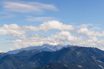 Beautiful hiking trail in Hehuanshan of Taroko National Park at Taiwan