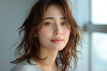 Fototapeta premium 綺麗なカットモデル